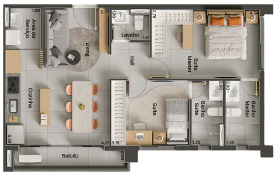 hype vaca brava 2 suites 67m